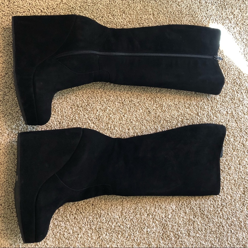 Knee high black boots